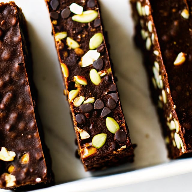10 Minute Magical Chocolate Almond Butter Super Food Seed Bars.