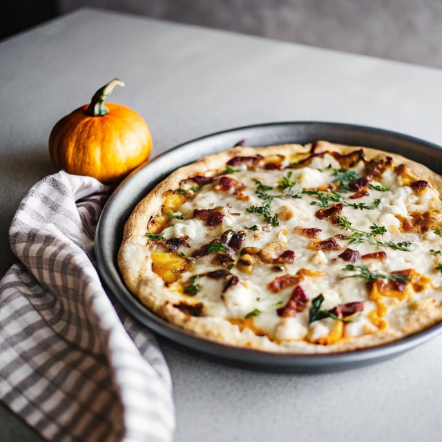 Bacon Gouda Pumpkin Pizza