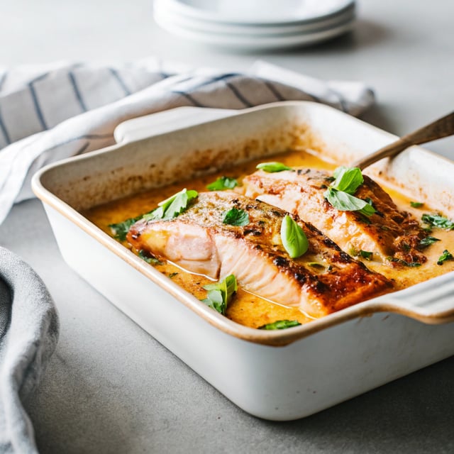Baked Coconut Curry Salmon
