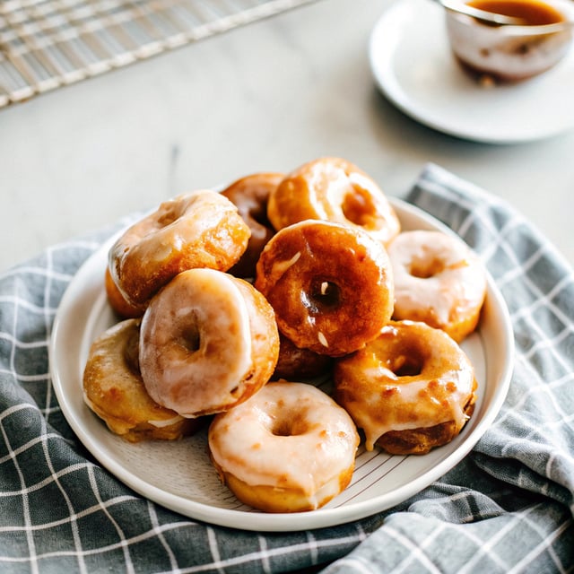 Baked Maple Glazed Doughnuts