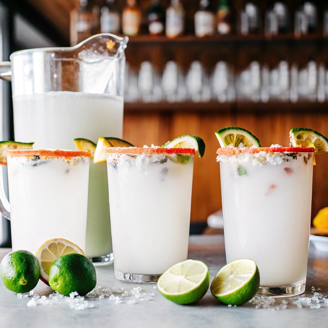 Batch Spicy Coconut Lime Margarita