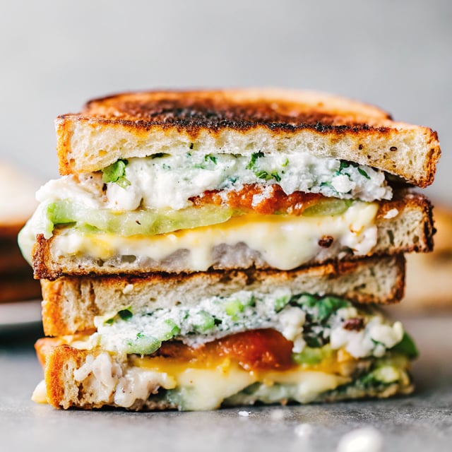 Blue Cheese + Smashed Avocado and Roasted Tomato Grilled Cheese