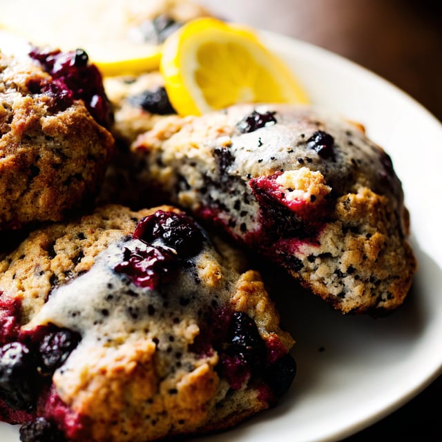 Blueberry Lemon Poppy Seed Scones
