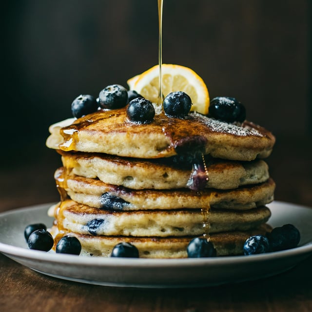 Blueberry Lemon Ricotta Pancakes.