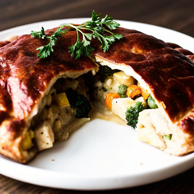 Broccoli Cheddar Chicken Pot Pie