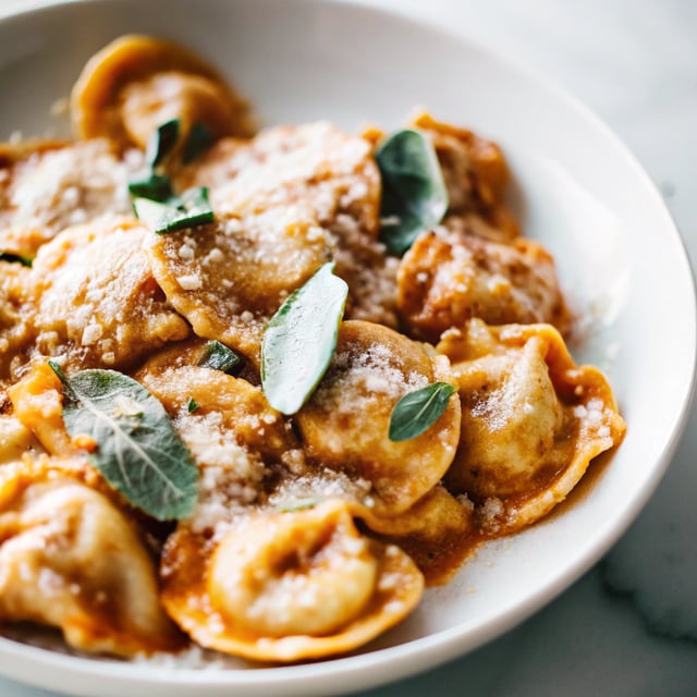 Brown Butter Pumpkin Alla Vodka Tortellini