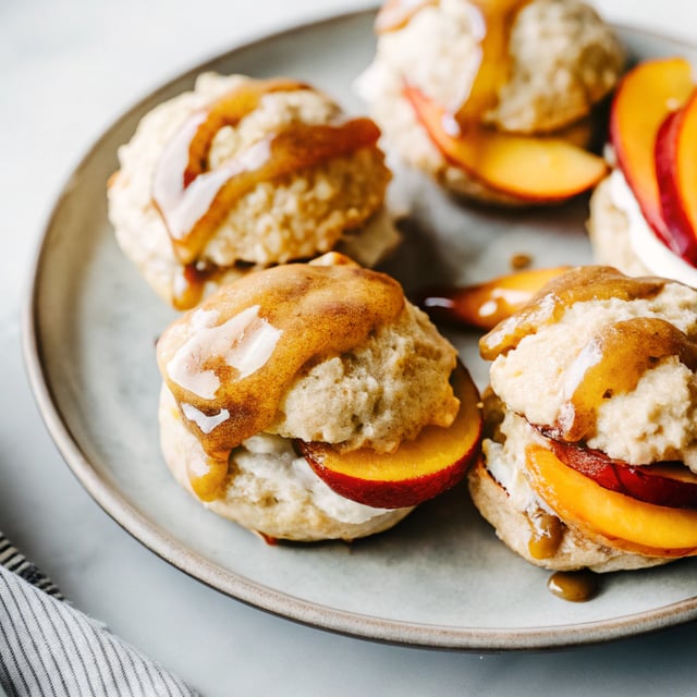 Brown Sugar Peach Shortcakes