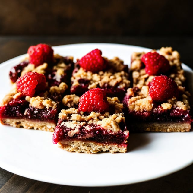 Buttery Raspberry Crumble Bars