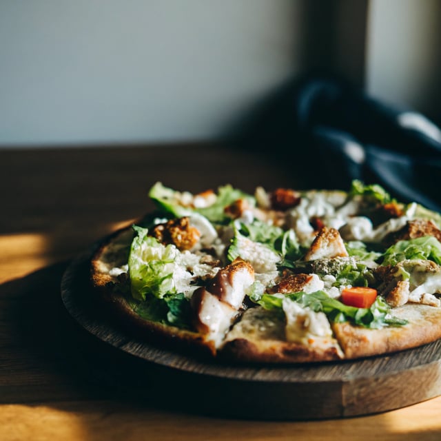Chicken Caesar Salad Pizza