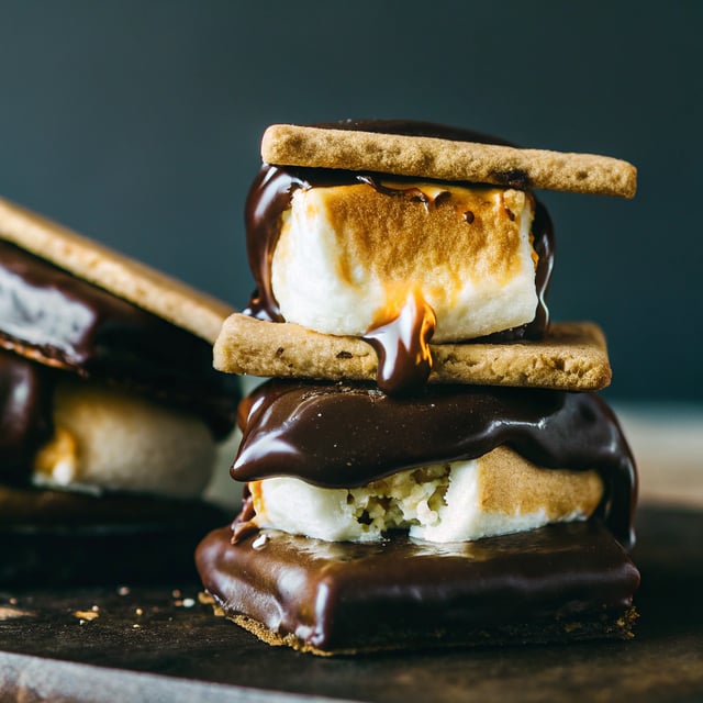 Chocolate Dipped Peanut Butter Espresso S'more.