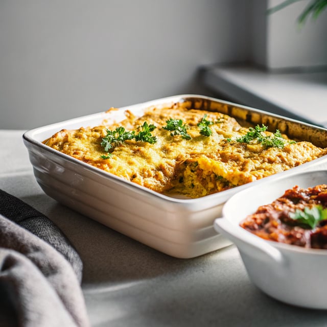 Chorizo and Polenta Lasagna