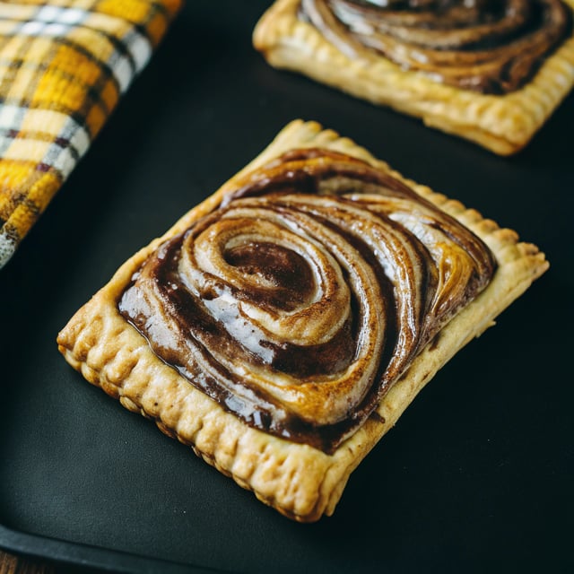 Cinnamon Sugar Nutella Swirled Pumpkin Pie Pop-Tarts.