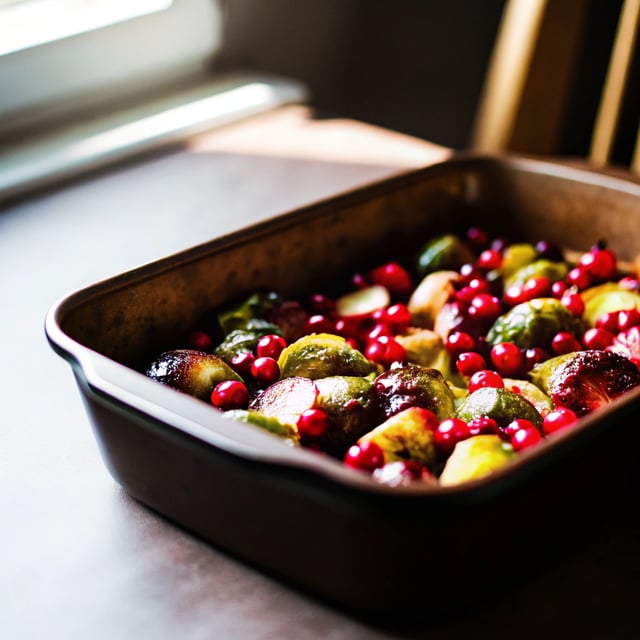 Cranberry Roasted Brussel Sprouts