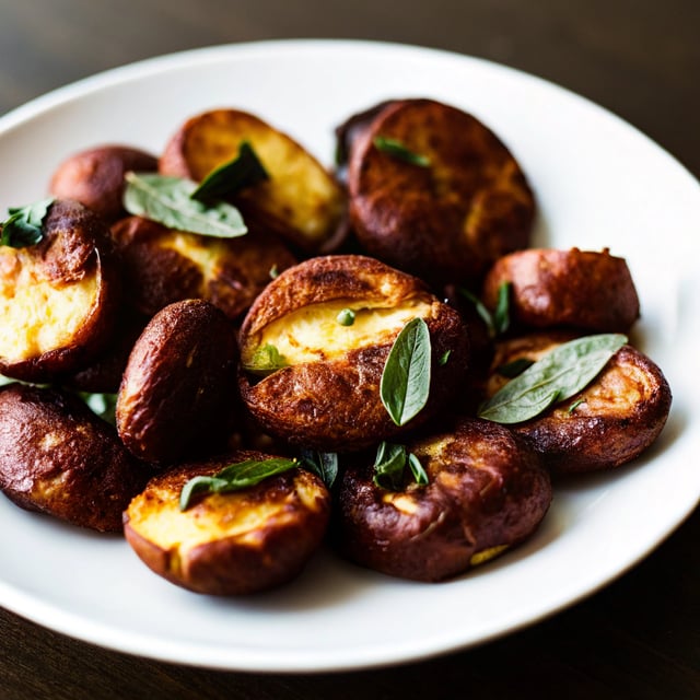 Crispy Brown Butter Sage Smashed Potatoes