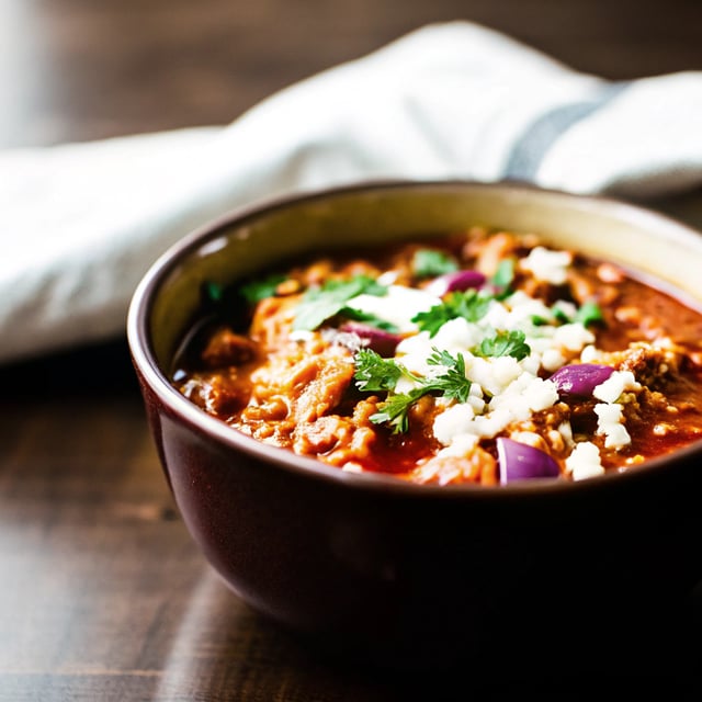 Crockpot Buffalo Chicken Chili
