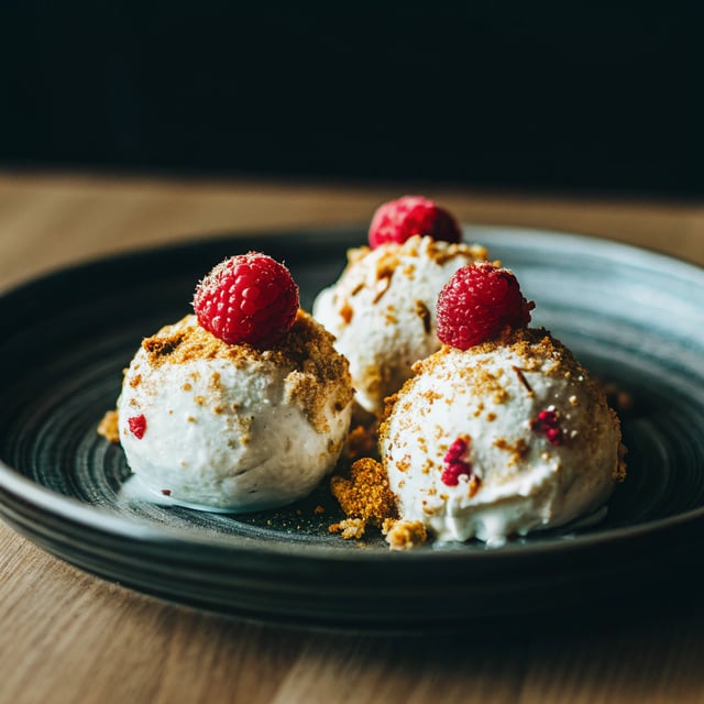Easiest Raspberry Shortcake Ricotta Ice Cream