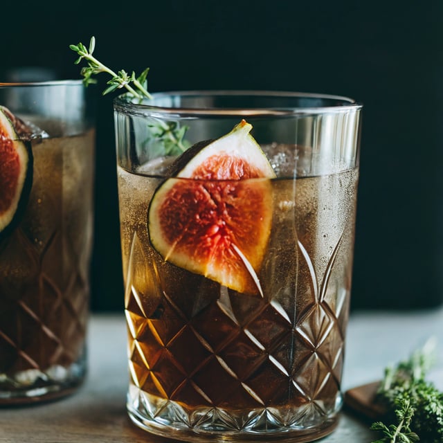 Fig Bourbon Cider Smash