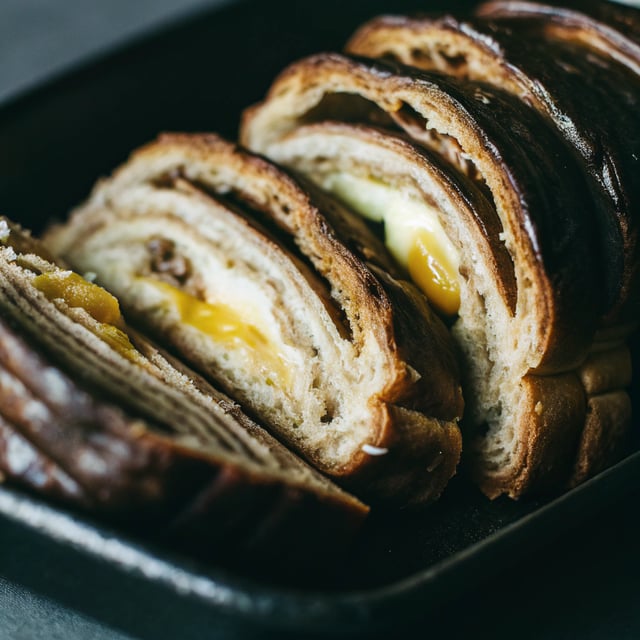 Flaky Honey Brioche Bread.