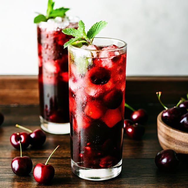 Garden Cherry Bourbon Smash