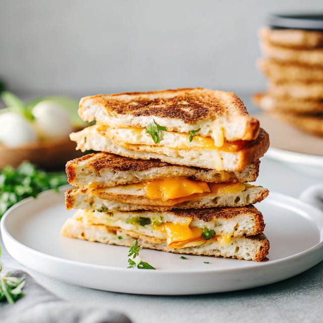Garlic Naan Grilled Cheese.