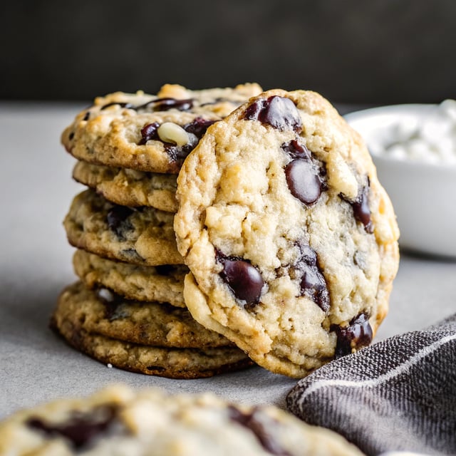 Giant Magic Oatmeal Chocolate Chip Cookies.