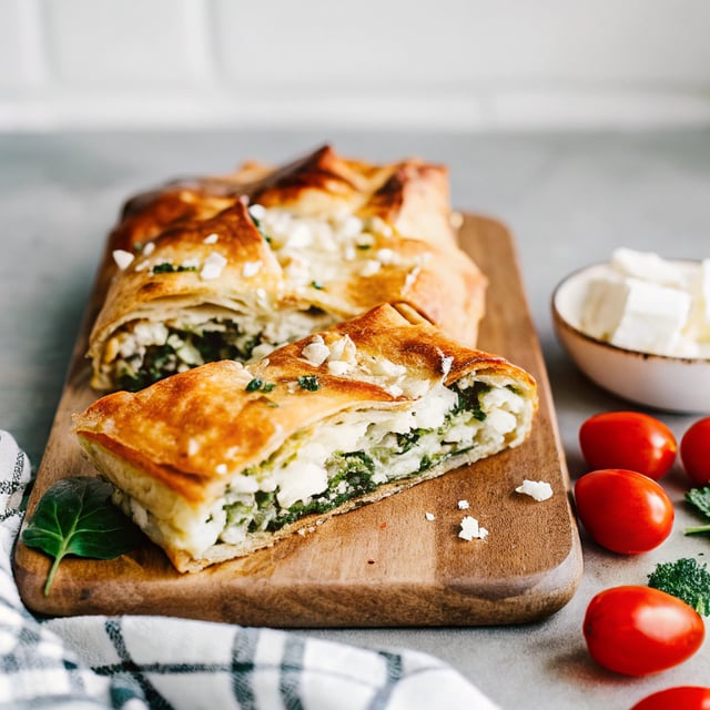 Greek Spinach and Feta Pie (Spanakopita)
