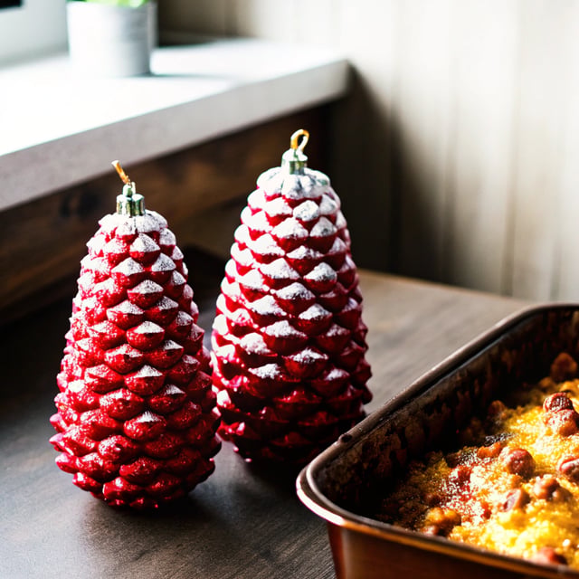 Homemade Holidays: Snowy, Sparkly Pine Cone Ornaments.