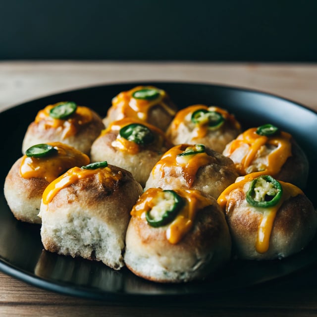 Honey Butter Jalapeño Cheddar Rolls