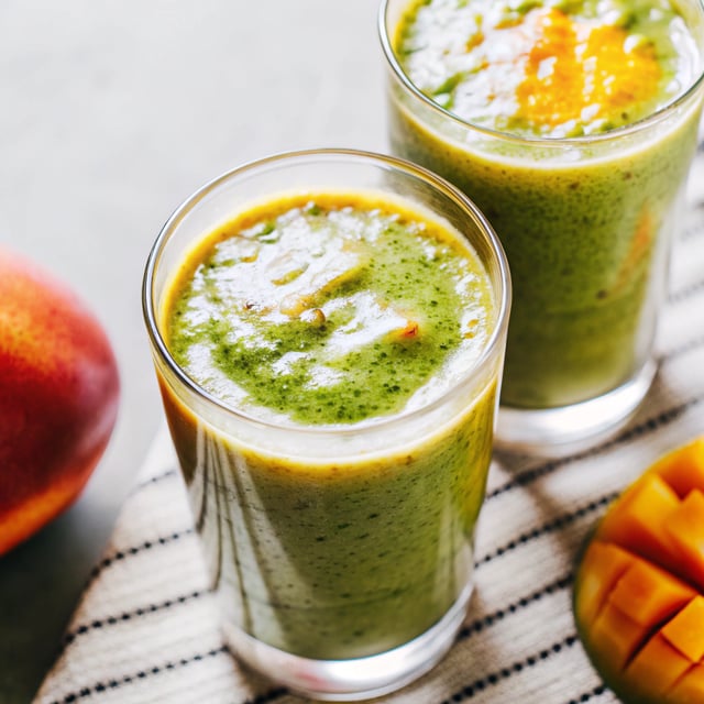 Mango Spinach Smoothie.