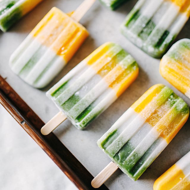 Melon Lemonade Margarita Popsicles.