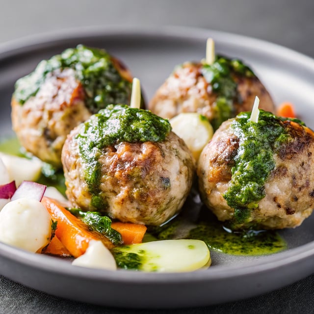 Pesto Zuppa Toscana Meatballs