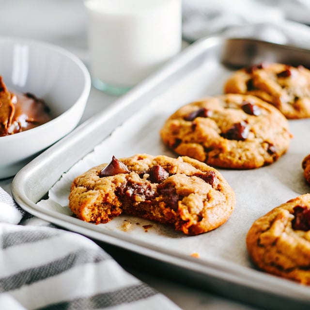 Pumpkin Butter Chocolate Chip Cookies.