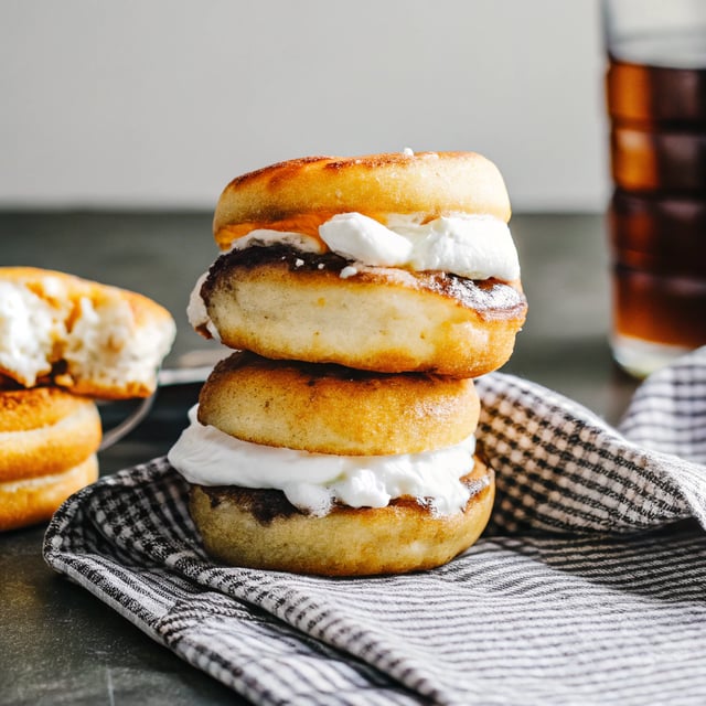 S’more Doughnut Sandwich With Easy Homemade Beer Marshmallows