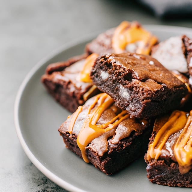 Salted Caramel and Milk Chocolate Brownies