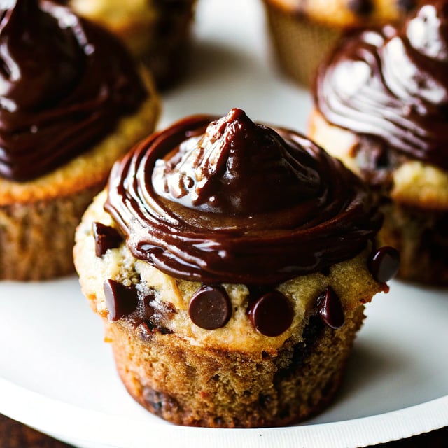 Sinkerdoodle Muffins with Chocolate Gnach