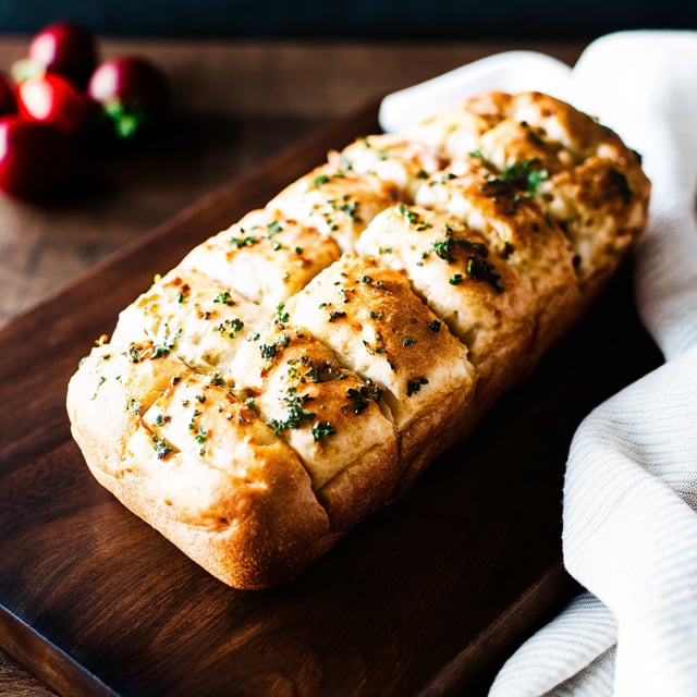 Soft Garlic Herb Cheddar Cheese Bread