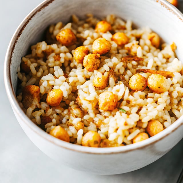 Souper Creamy Golden Rice with Spiced Chickpeas