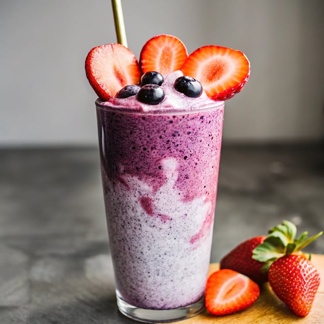 Strawberry Acai Smoothie.