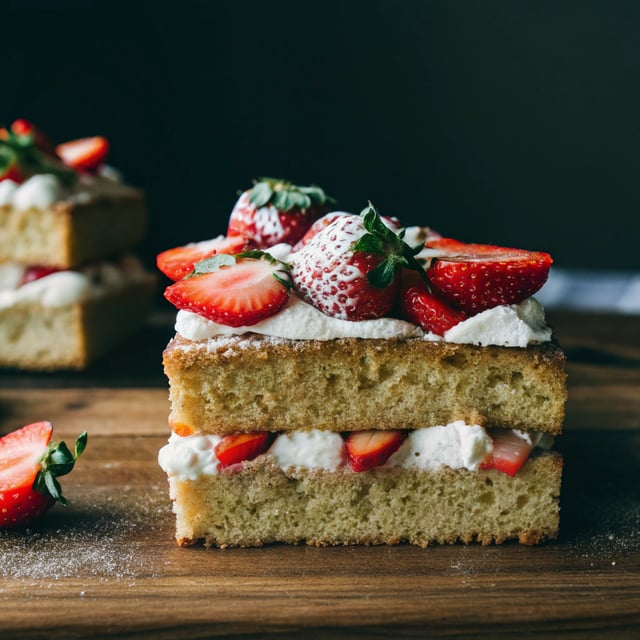 Strawberry Shortcake Sheet Cake