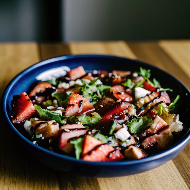 Strawberry Watermelon Salad with Burrata