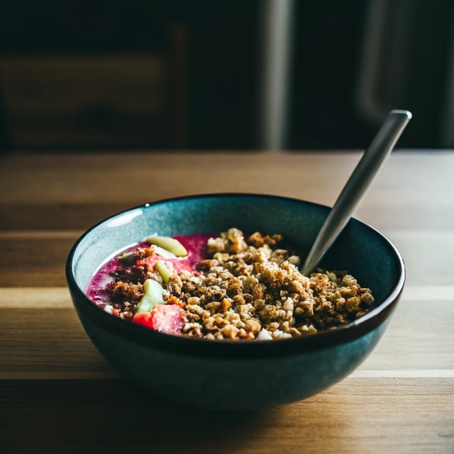 Summer Acai Bowl with Big Cluster Toasted Buckwheat Granola.