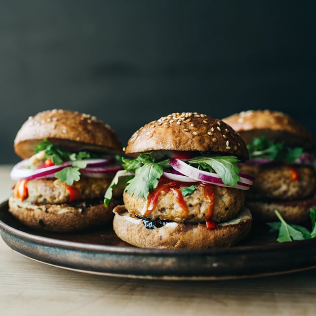 Thai Salmon Burgers