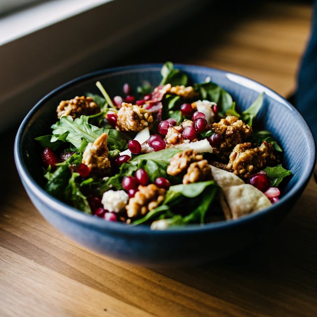 Winter Pomegranate Salad with Maple Candied Walnuts
