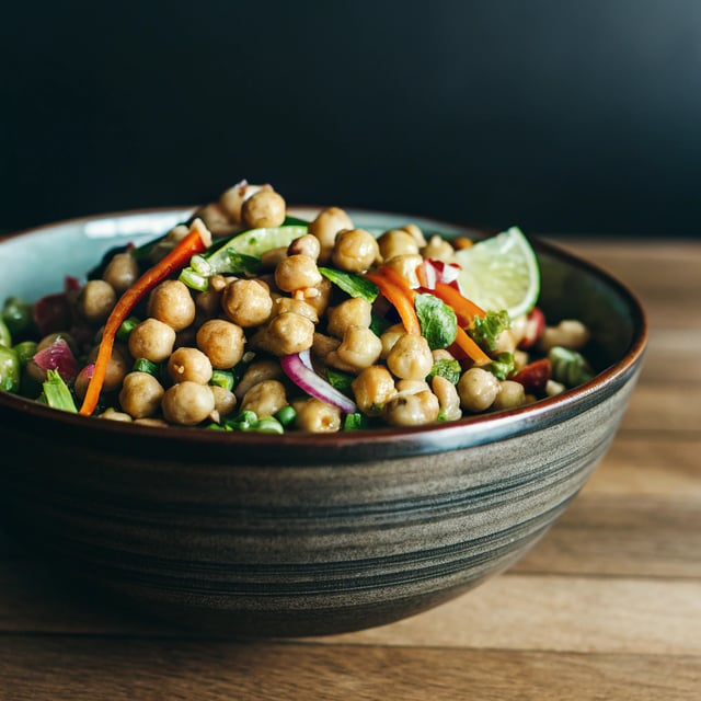Indian chickpea salad