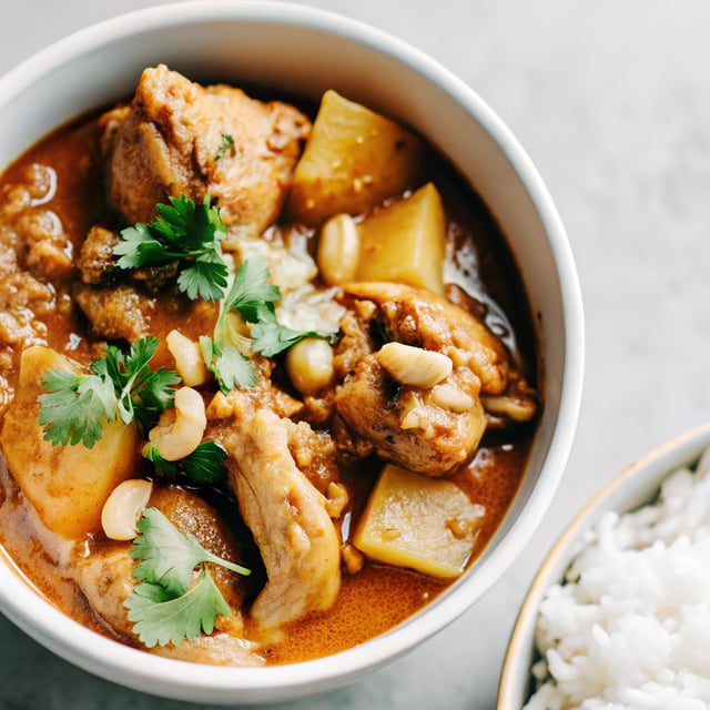 Thai Massaman Curry Chicken มัสมั่นไก่