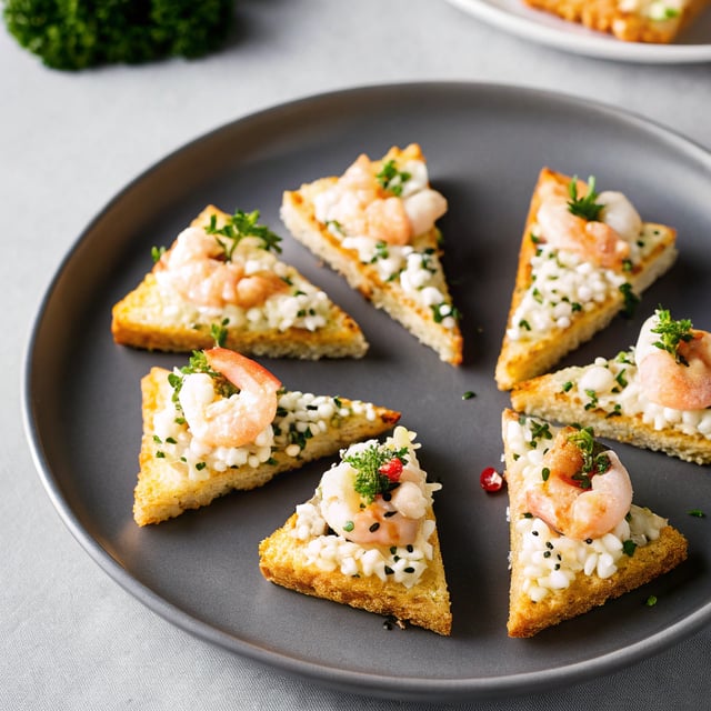 Sesame prawn toasts
