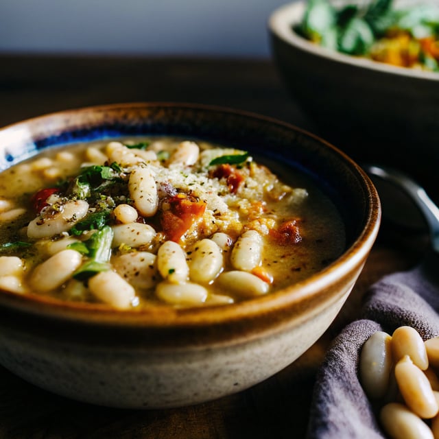 Hearty Tuscan White Bean Soup