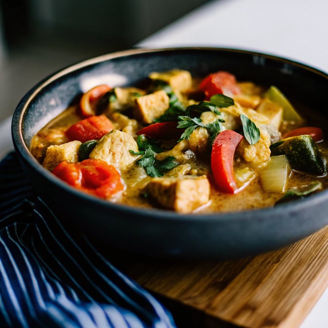 Einfaches Thai-Gemüse-Curry mit Kokosmilch