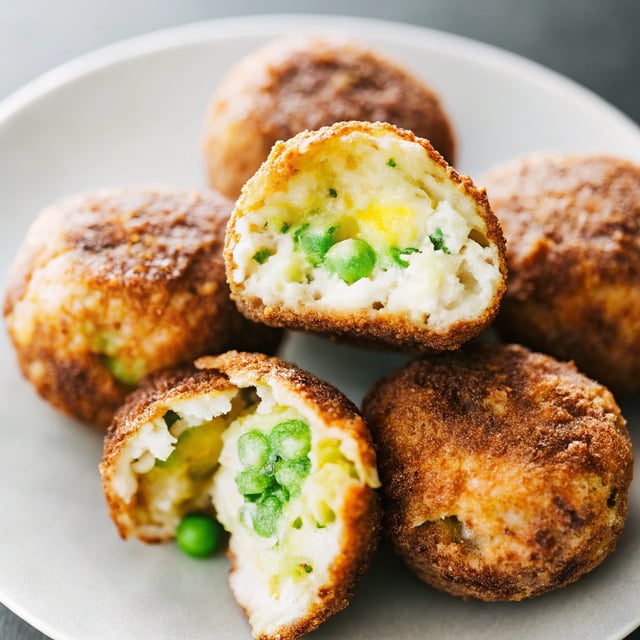 Cheddar & Green Pea Fritters (Gluten-Free)