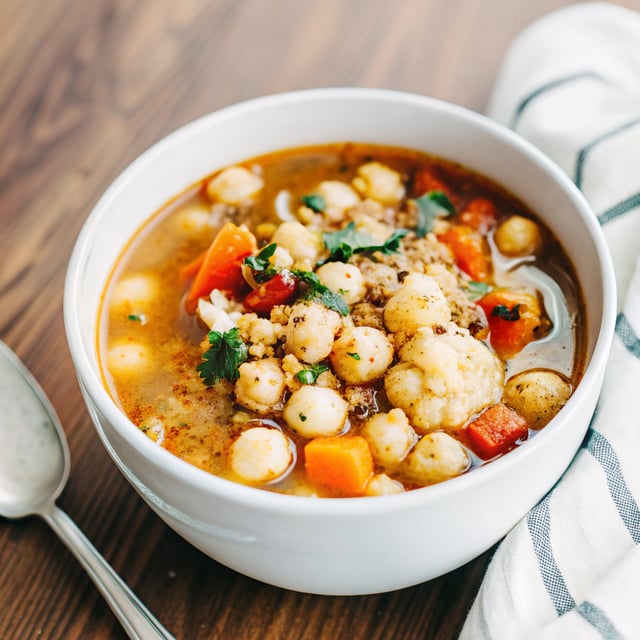 Instant Pot Cajun Spiced Chickpea Soup (Vegan)